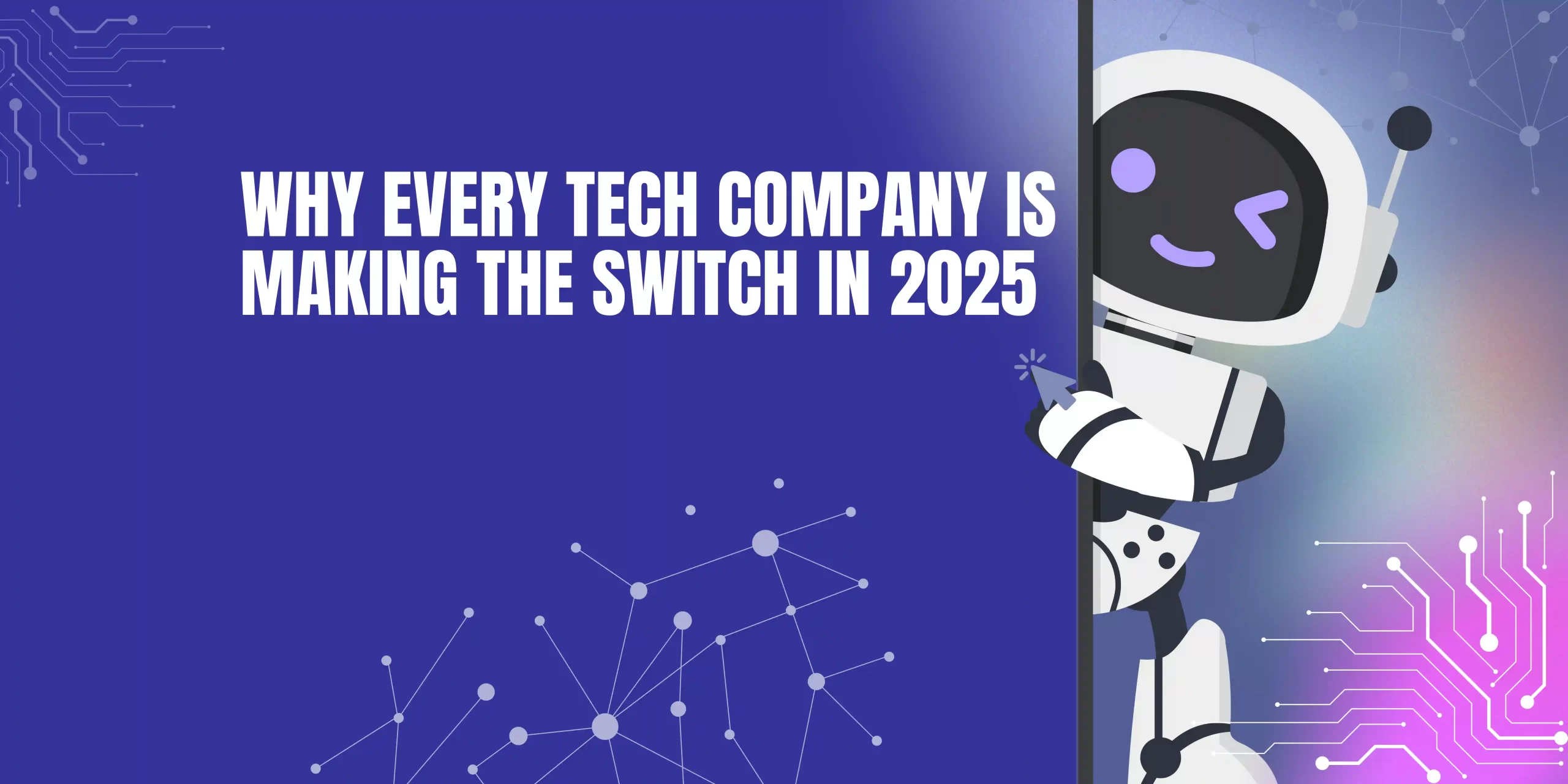 Illustration of a robot symbolizing why tech companies are switching to GPU dedicated servers in 2025