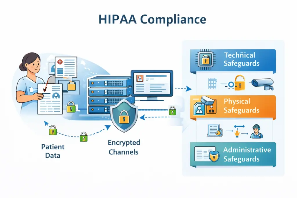 HIPAA compliance and patient data security