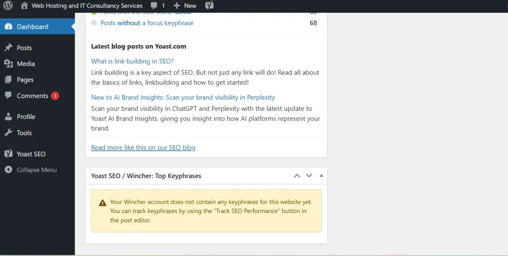 wordpress screenshot