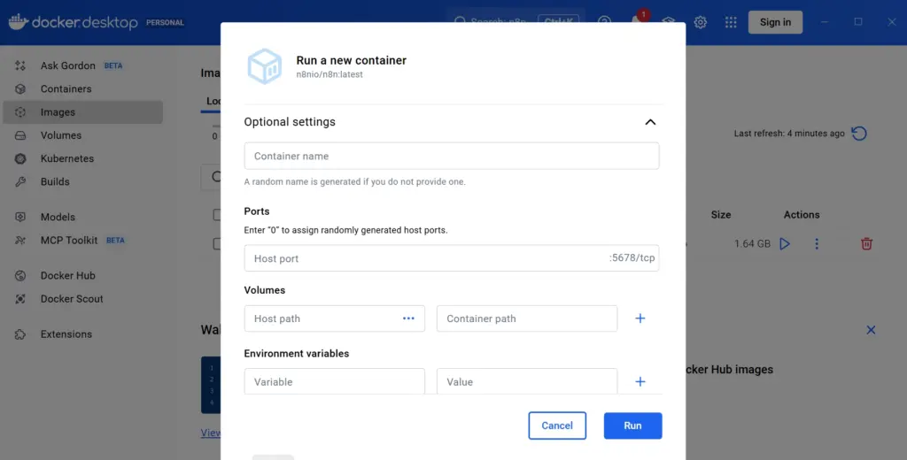 configuration settings