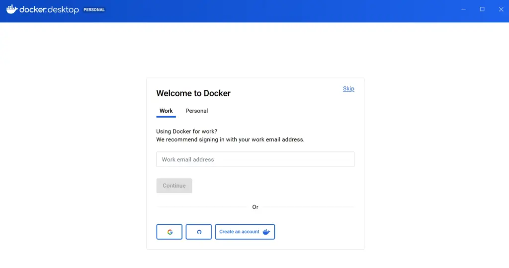 docker dashboard