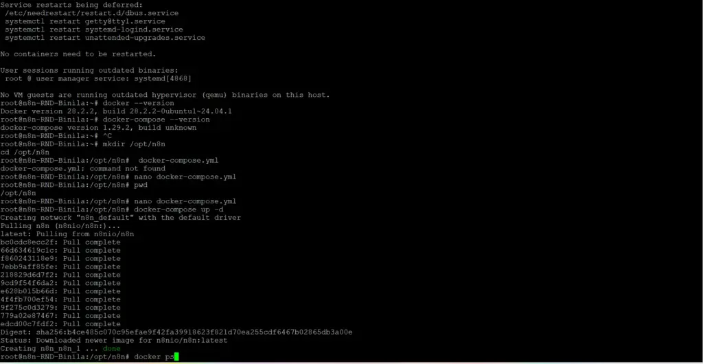 docker ps