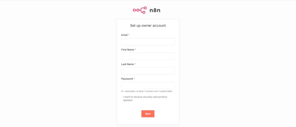 n8n screen