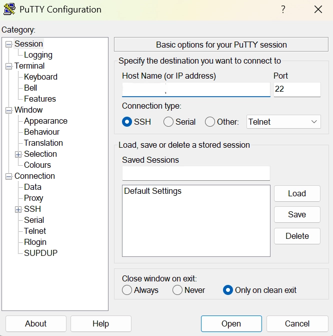 putty dashboard