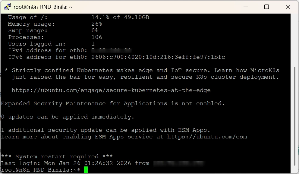 putty output