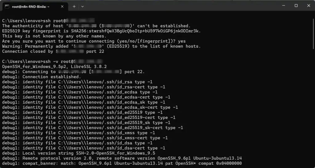 ssh login
