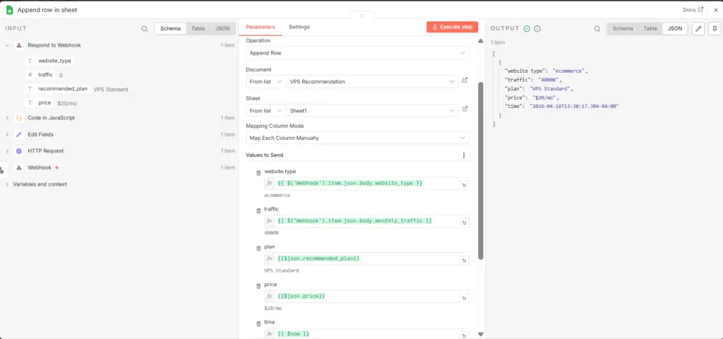 google sheet