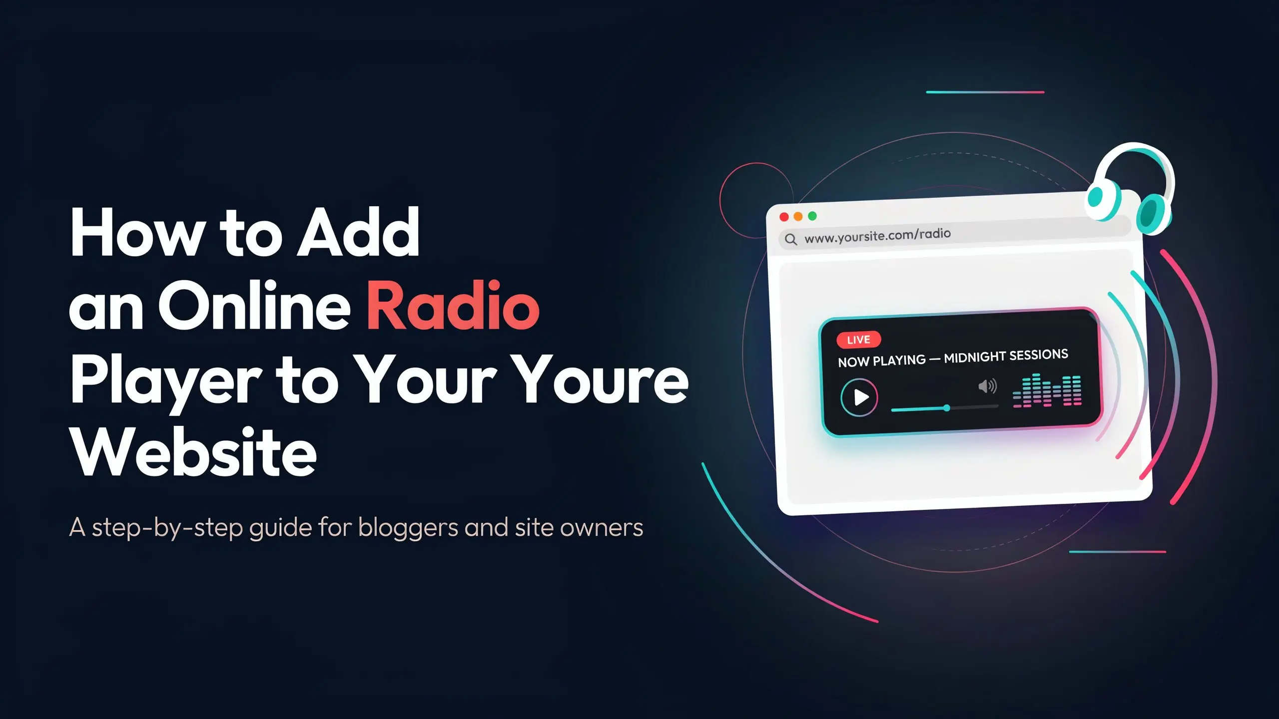 add online radio in website