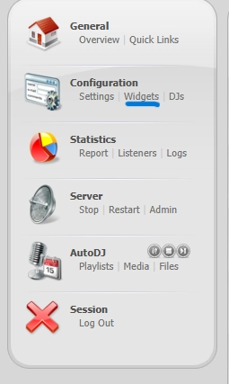 configuration settings centova