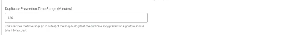 duplicate prevention time