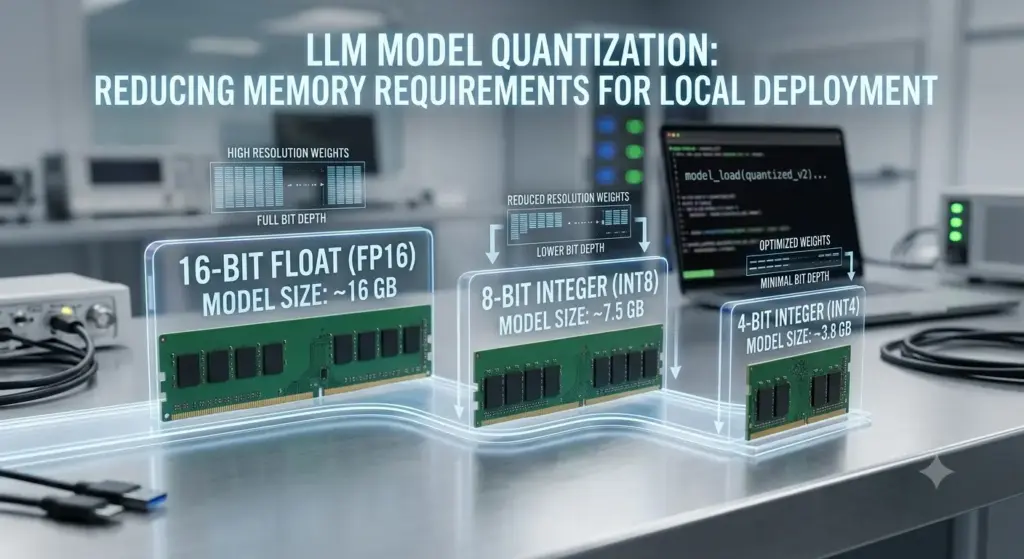 quantization reduces memory requirements for local LLMs