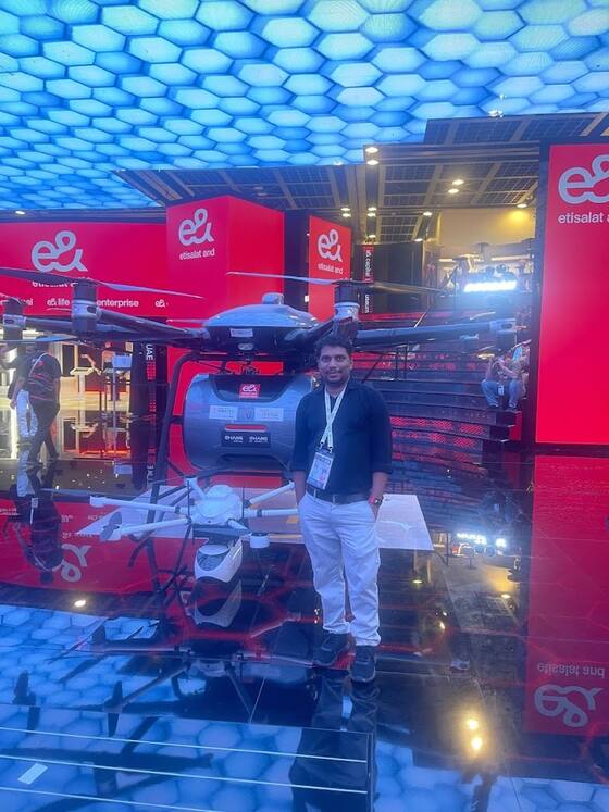 Ebin V Thomas at GITEX Global in the UAE, 2024