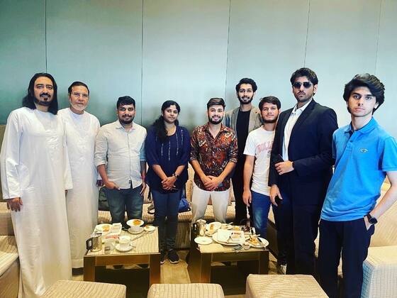 A project submission meeting during an official visit to the UAE, at the Armani Hotel, Burj Khalifa, in 2022