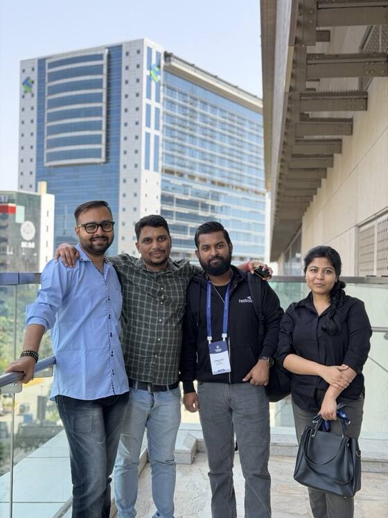 With fellow attendees at WordCamp Asia 2026