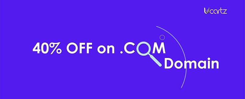40% OFF on .com Domain Registrations
